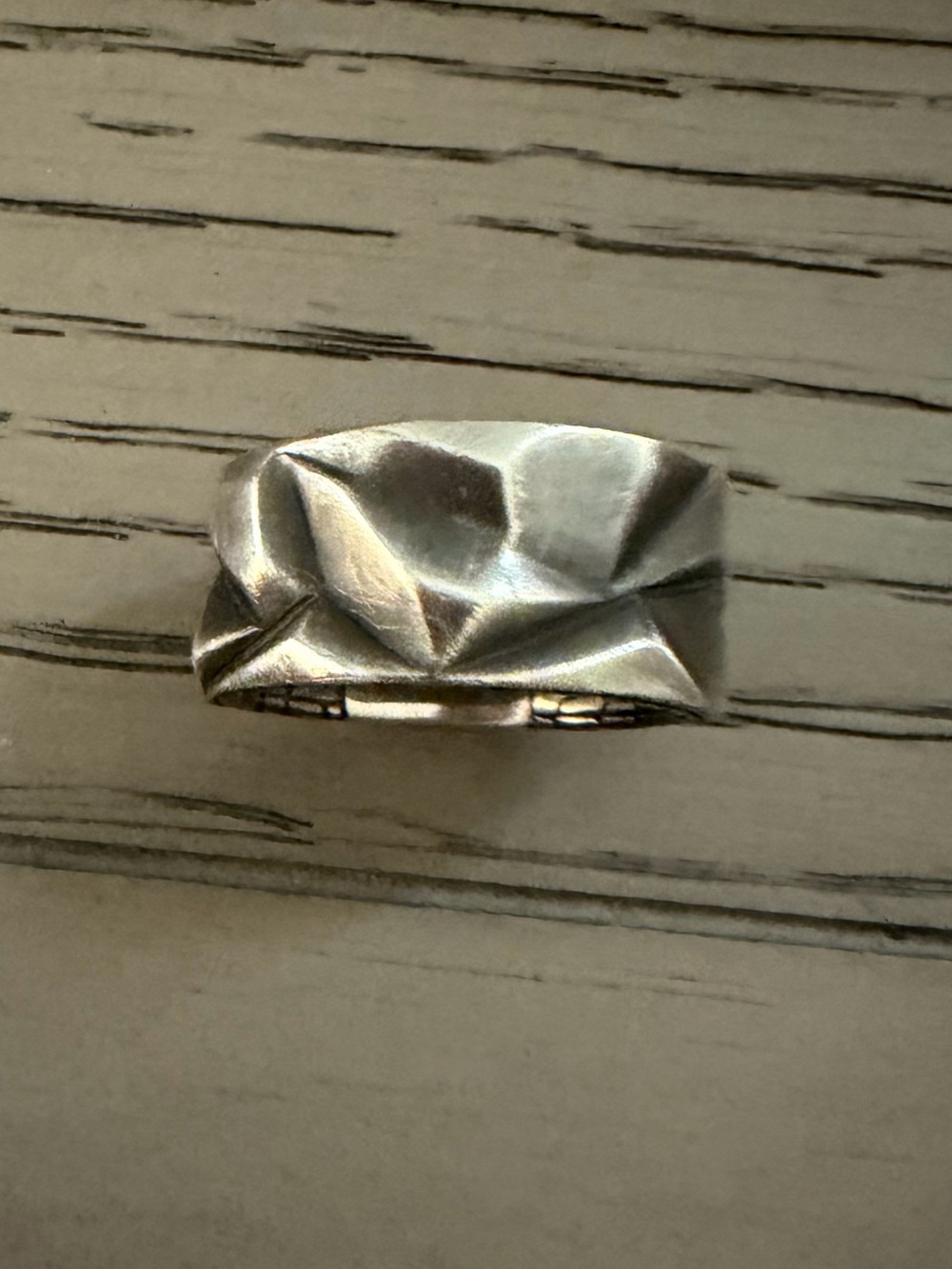 John Hardy Silver Textured Wide Band Ring Size 11 - Picture 4 of 14